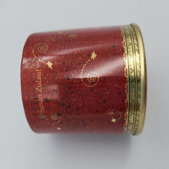 Holiday Tree Wick N Tin Candles Set of 2 Bayberry Scent Vintage Susan Zulauf - Picture 5 of 12
